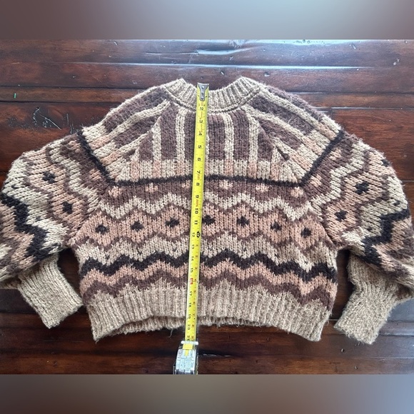 Anthropologie Geo Pullover Sweater Size Medium - Picture 5 of 6